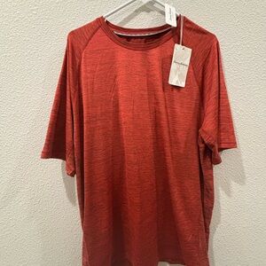 Tommy Bahama Men's Heathered Rust Short-Sleeve Crewneck